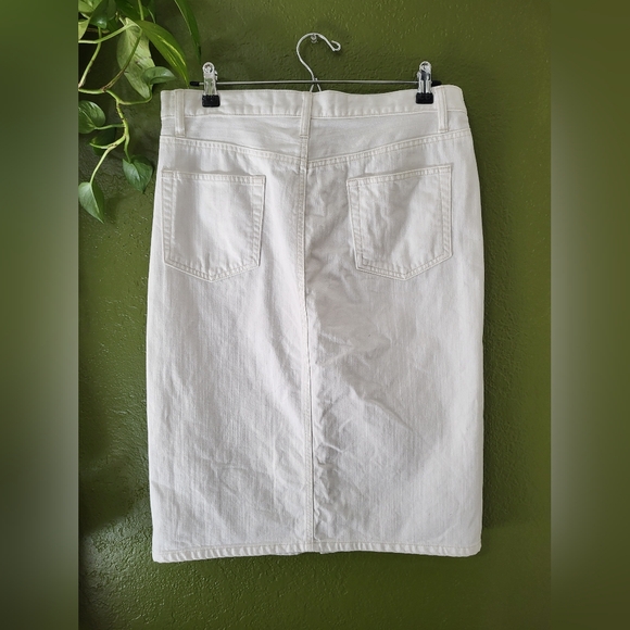 White Denim Skirt - Picture 2 of 5